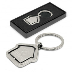 Spinning House Metal Key Ring - 104886-0