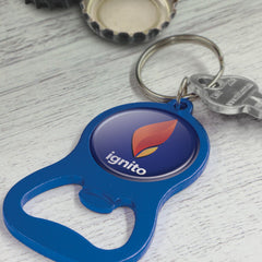 Chevron Bottle Opener Key Ring - 107106-1