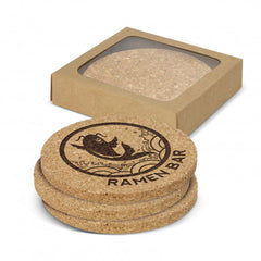 Oakridge Cork Coaster Round Set of 4 - 113033-0