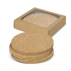 Oakridge Cork Coaster Round Set of 4 - 113033-1