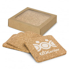 Oakridge Cork Coaster Square Set of 4 - 113034-0