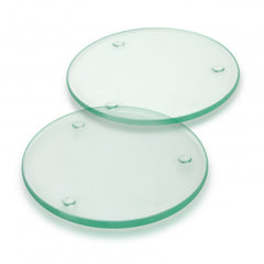 Venice Glass Coaster Set of 2 - Round - 116396-1