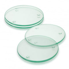 Venice Glass Coaster Set of 4 - Round - 116397-1