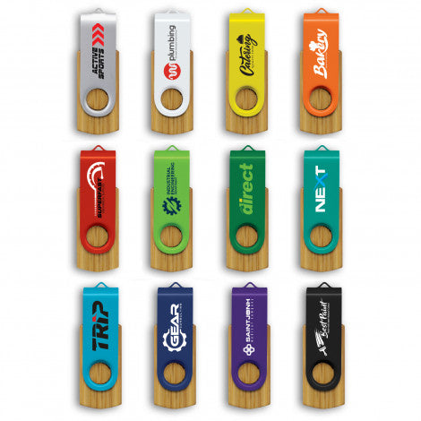 Helix 4GB Bamboo Flash Drive - 117042-1