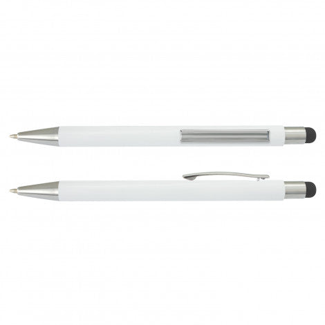 Lancer Stylus Pen - White Barrel - 117120-4