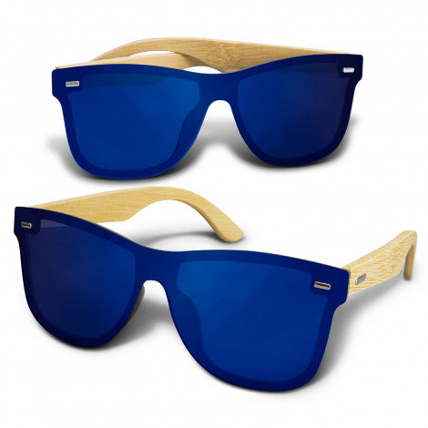 Ryder Mirror Lens Sunglasses - Bamboo - 120343-4
