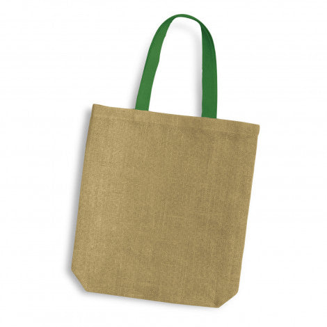 Thera Jute Tote Bag - Coloured Handles - 120518-6