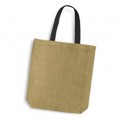 Thera Jute Tote Bag - Coloured Handles - 120518-7