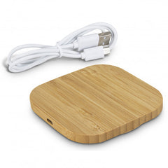 Vita Bamboo Wireless Charger - Square - 120614-3