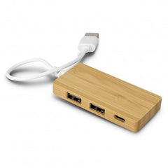 Bamboo USB Hub - 120615-3