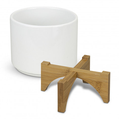 Planter with Bamboo Base - 120901-1