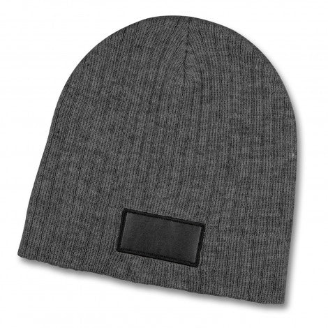 Nebraska Heather Cable Knit Beanie With Patch - 120950-6