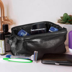 Pierre Cardin Leather Toiletry Bag - 121119-3