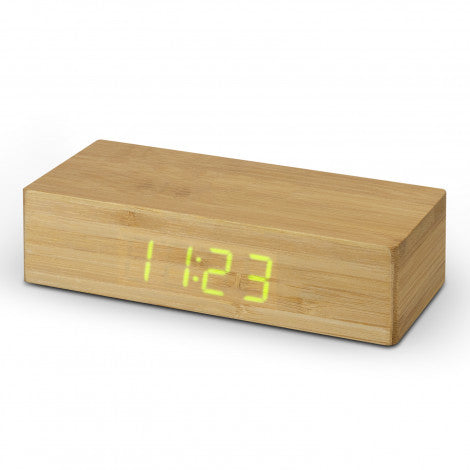Bamboo Wireless Charging Clock - 121419-4