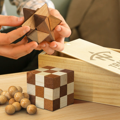 Wooden Brain Teaser Set - 121507-4