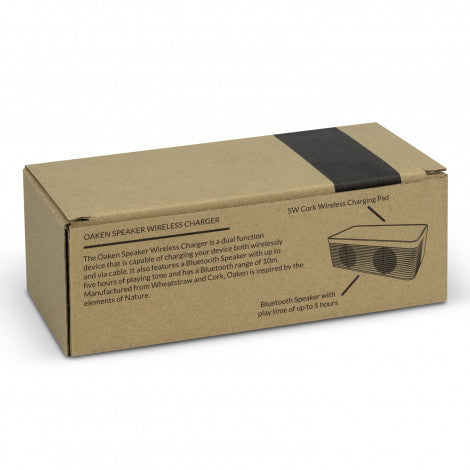NATURA Oaken Speaker Wireless Charger - 121838-4