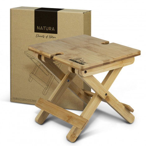 NATURA Bamboo Folding Wine Table - 122273-0