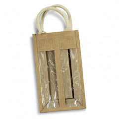 Serena Jute Double Wine Carrier - 122950-3