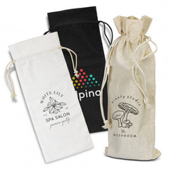 Cotton Wine Drawstring Bag - 123019-0