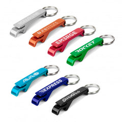 Snappy Metal Bottle Opener Key Ring - 123584-0