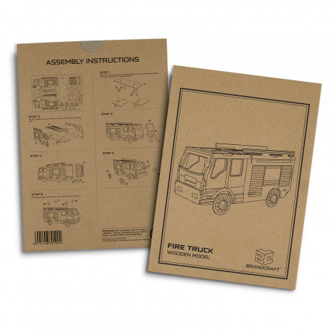 BRANDCRAFT Fire Truck Wooden Model - 124034-6