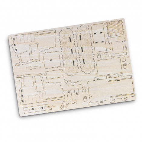 BRANDCRAFT Bulldozer Wooden Model - 124036-1