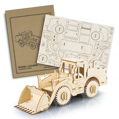 BRANDCRAFT Wheel Loader Wooden Model - 124037-0