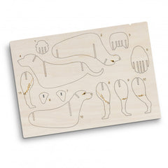 BRANDCRAFT Dog Wooden Model - 124042-1