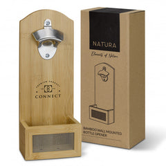 NATURA Bamboo Wall Mounted Bottle Opener - 124703-0