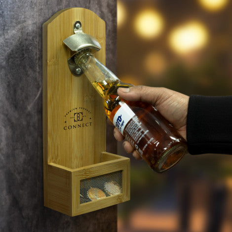 NATURA Bamboo Wall Mounted Bottle Opener - 124703-5