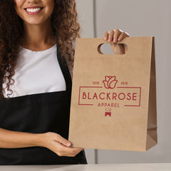 Large Die Cut Paper Bag Portrait - 125053-2