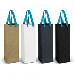 Wine Ribbon Handle Paper Bag - 125054-8