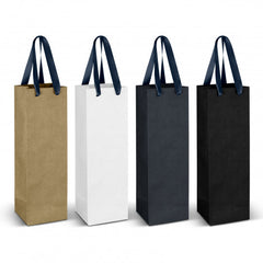 Wine Ribbon Handle Paper Bag - 125054-9