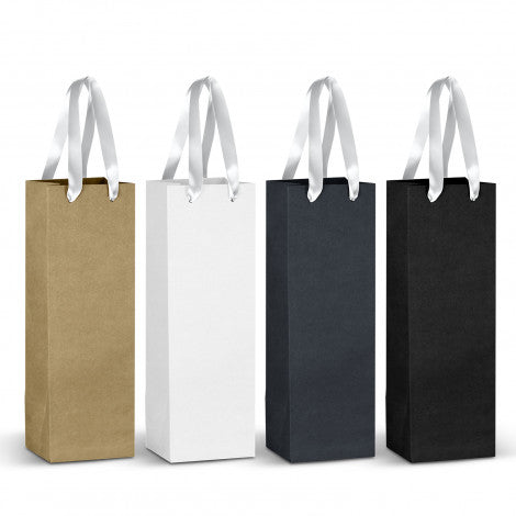 Champagne Ribbon Handle Paper Bag - 125055-3