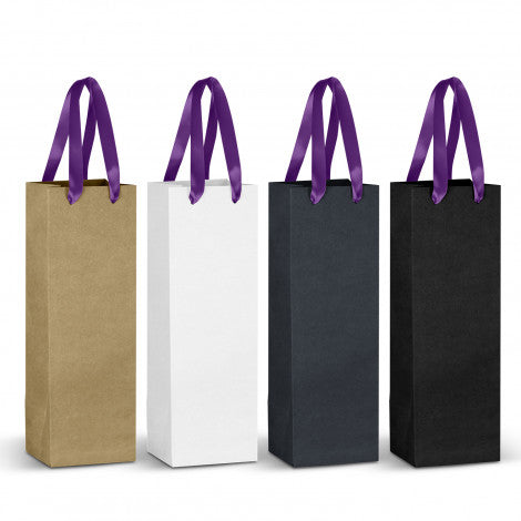 Champagne Ribbon Handle Paper Bag - 125055-12