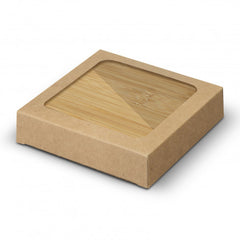 Bamboo Bottle Opener Coaster Set of 2 - Square - 125551-1