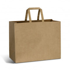 Large Flat Handle Paper Bag Landscape - 125941-1