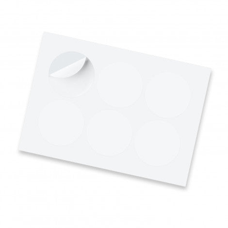 Sticker Sheet 80mm Circle - Gloss - 127920-2
