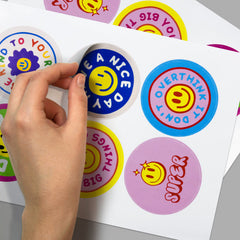 Sticker Sheet 80mm Circle - Gloss - 127920-1