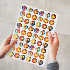 Sticker Sheet 26mm Circle - Matte - 127923-1