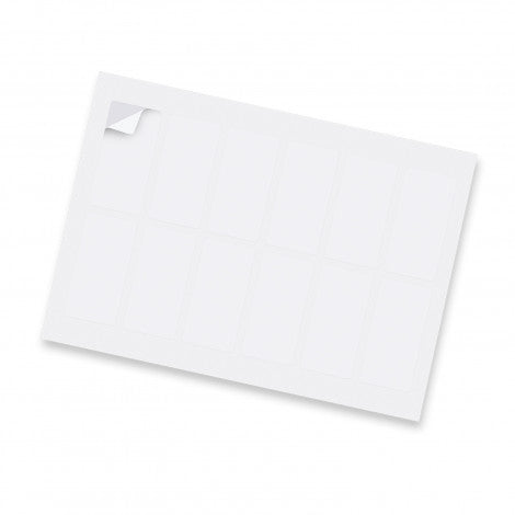 Sticker Sheet 40x80mm Rectangle - Matte - 127924-2